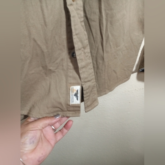Wrangler Tan Button-Up Shirt - Picture 2 of 11